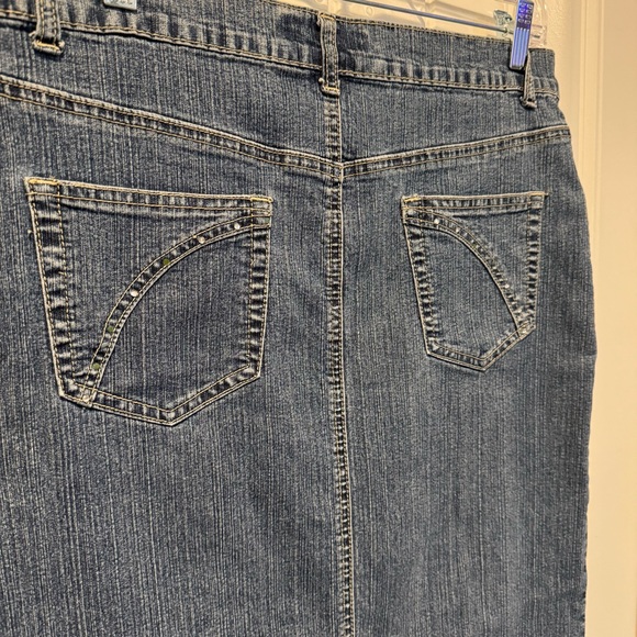 Advance Vintage Women's Blue Denim Skirt Size 34 - Picture 6 of 8